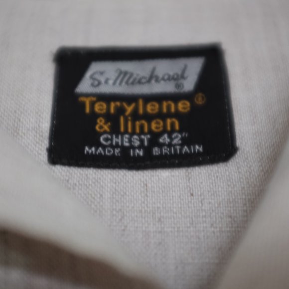 St Michael's Terylene Linen safari utility jacket belted 42 - Picture 10 of 11